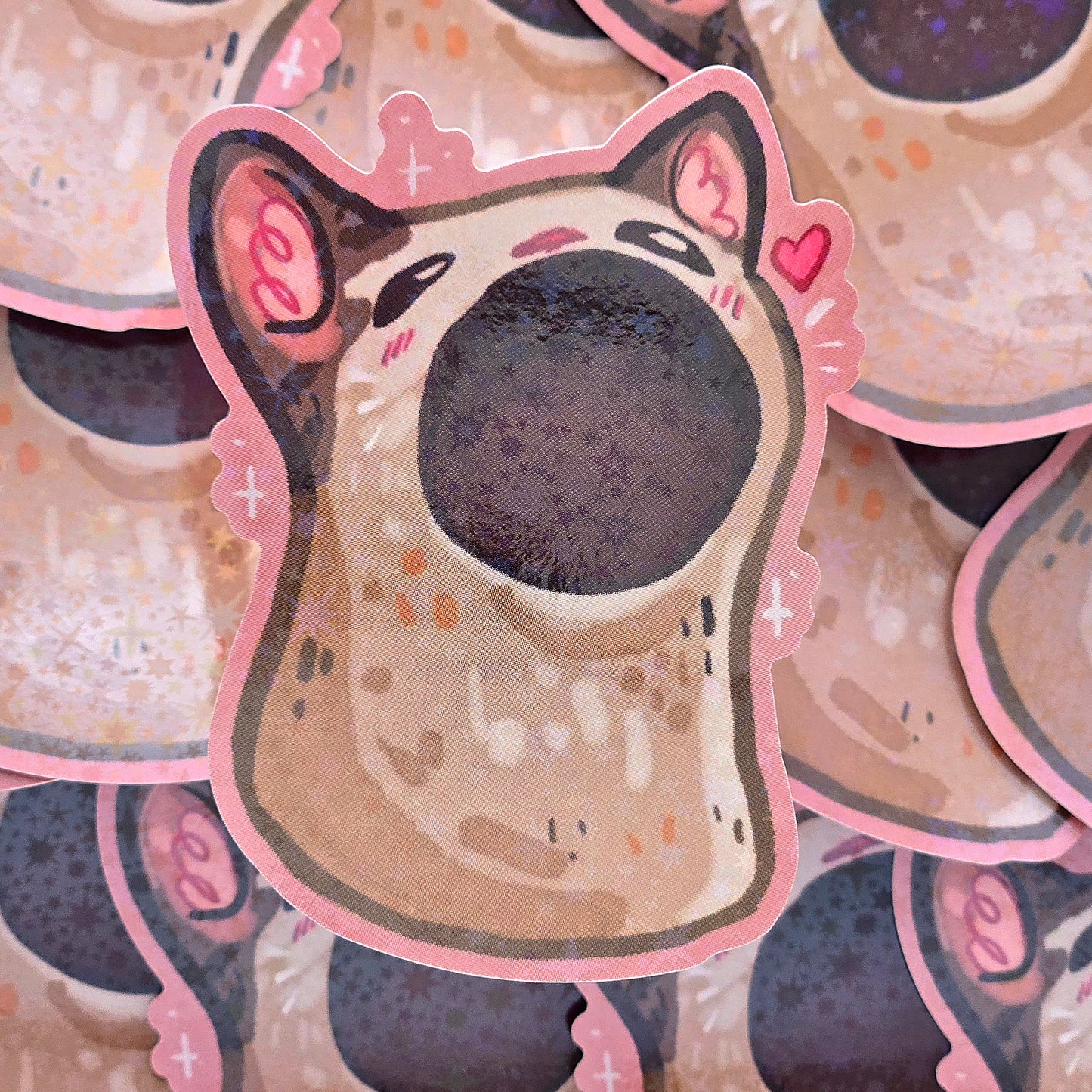 Pop Cat Open - Holo Vinyl Sticker