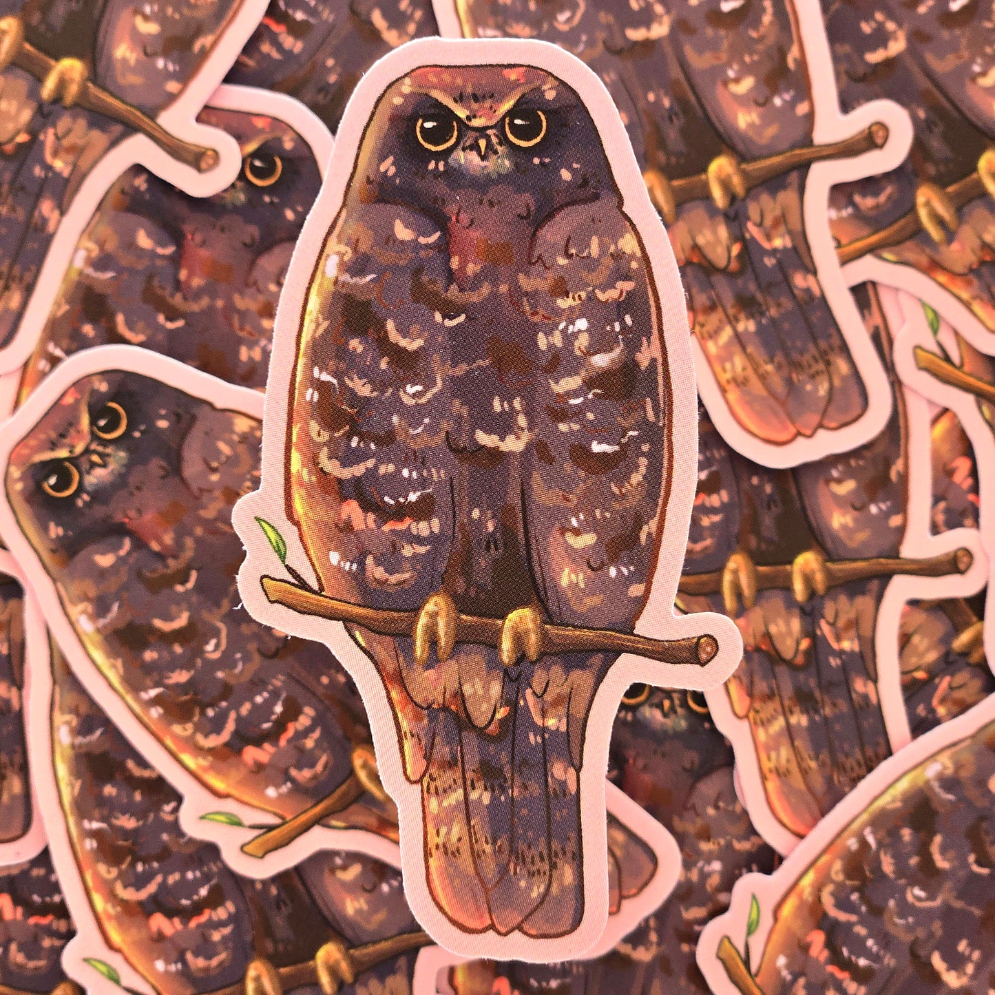 Ruru Bird (Morepork) - Matte Vinyl Sticker