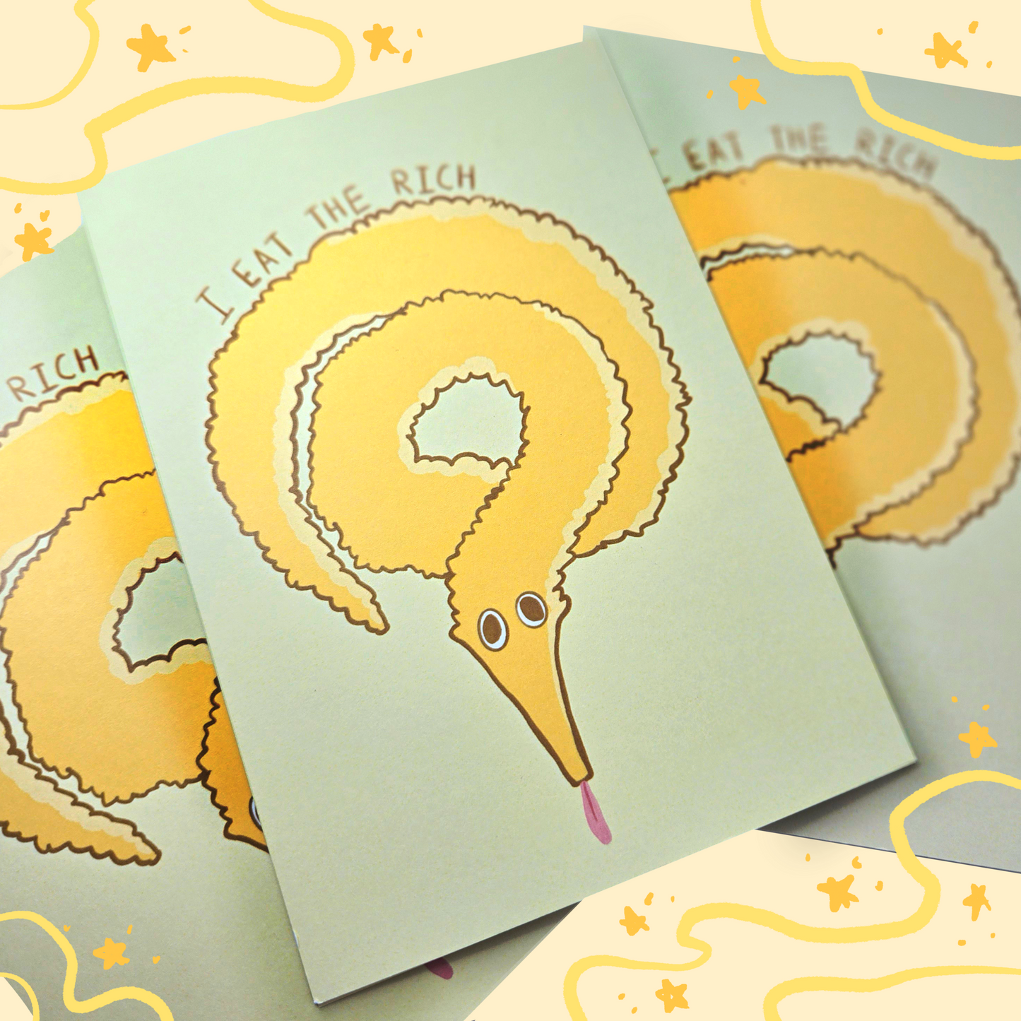 Evil Worm - Yellow - I Eat The Rich