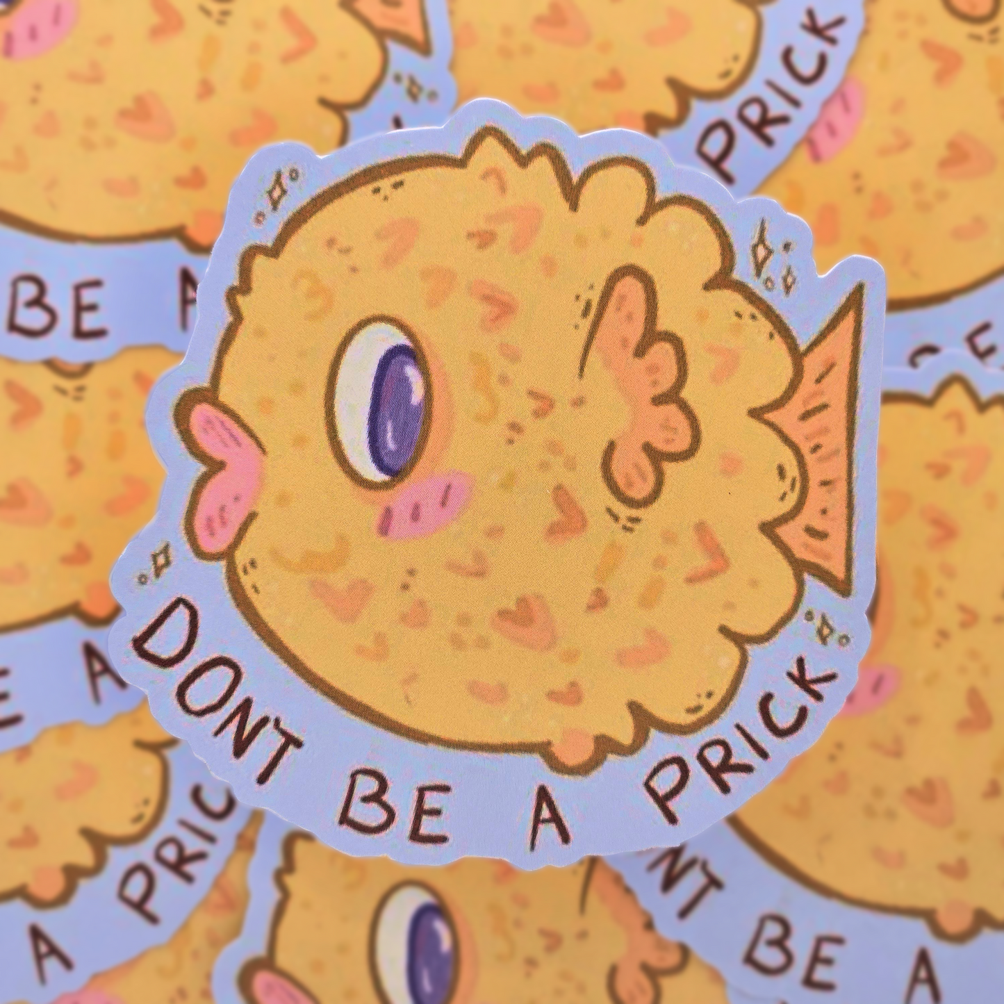 Cutie Pufferfish - Matte Vinyl Sticker