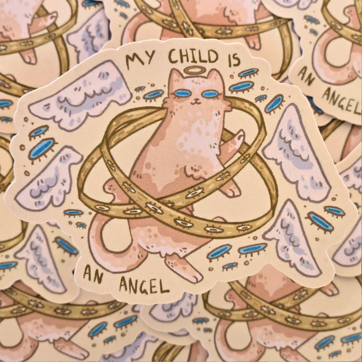 My Child is an Angel - Matte Vinyl Sticker