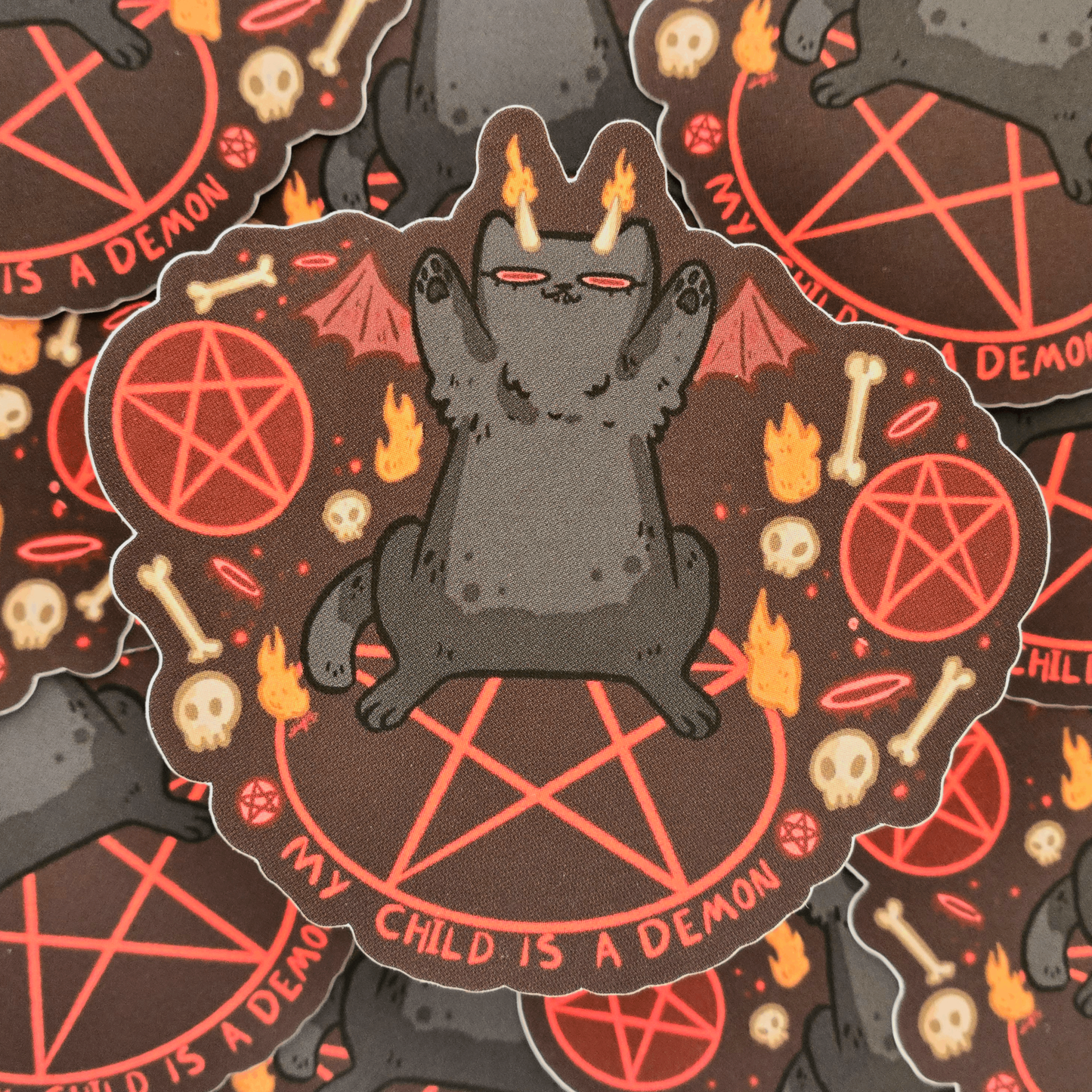 My Child Is A Demon- Matte Vinyl Sticker