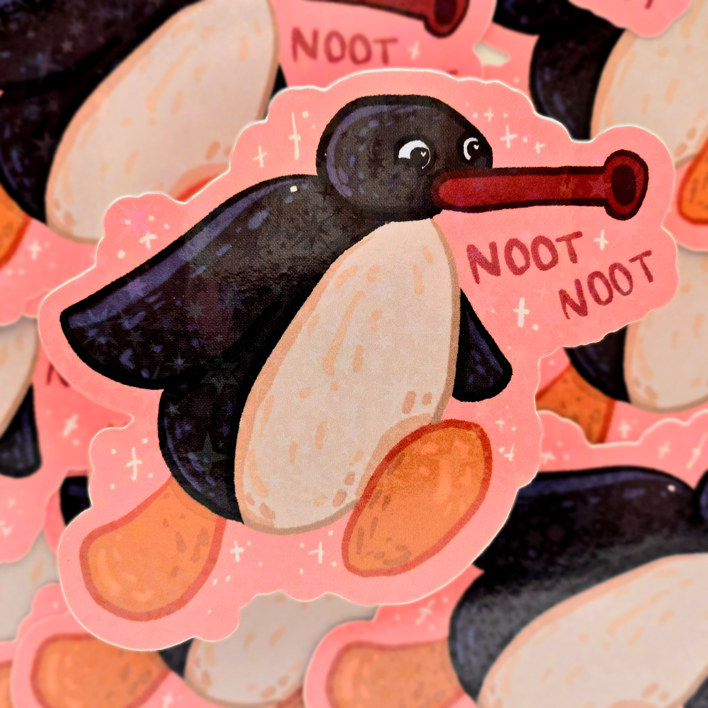 Noot Noot - Holo Vinyl Sticker