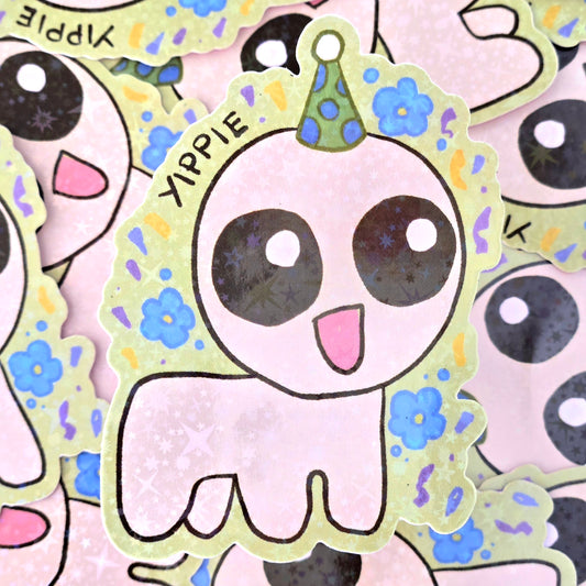 Yippie Autisim Creature  - Holo Vinyl Sticker