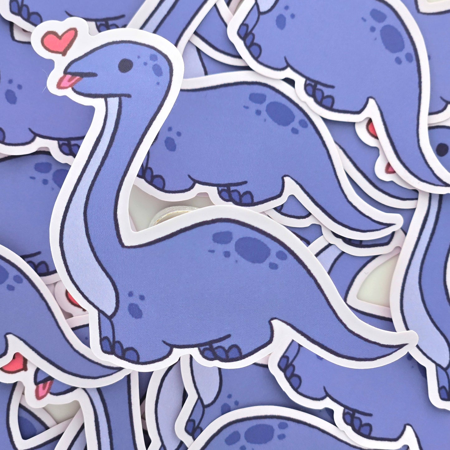 Dino Blep Bronto - Matte Vinyl Sticker