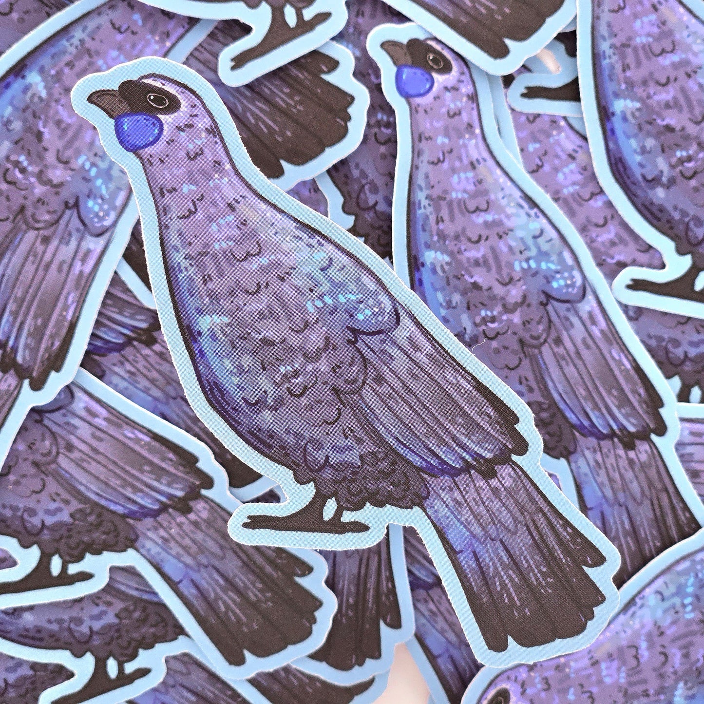 Kōkako Bird - Matte Vinyl Sticker