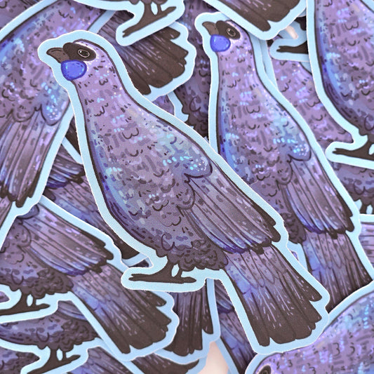 Kōkako Bird - Matte Vinyl Sticker