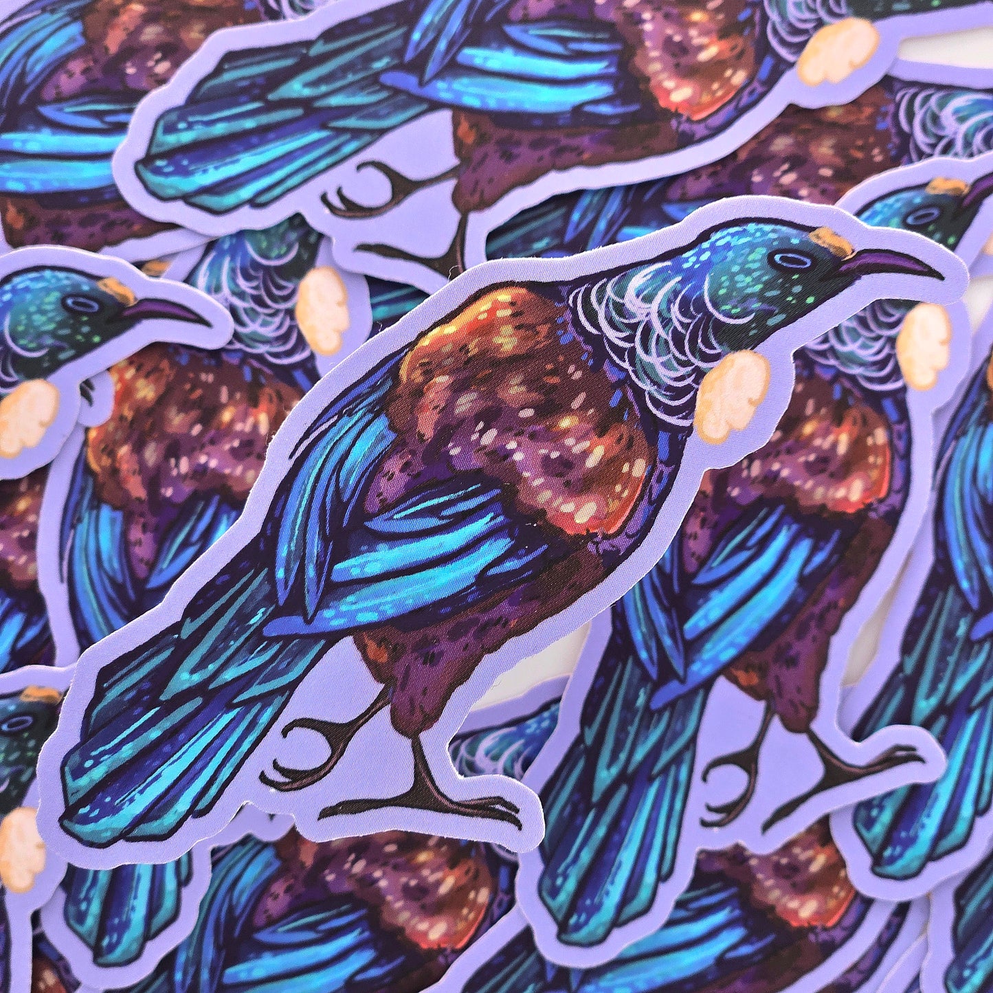 Tūī Bird - Matte Vinyl Sticker