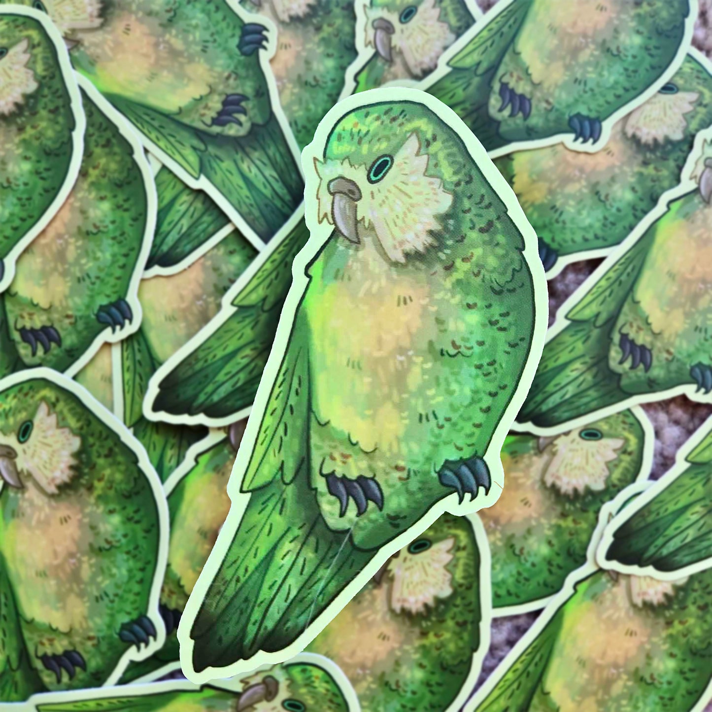 Kākāpō Bird - Matte Vinyl Sticker (Copy)
