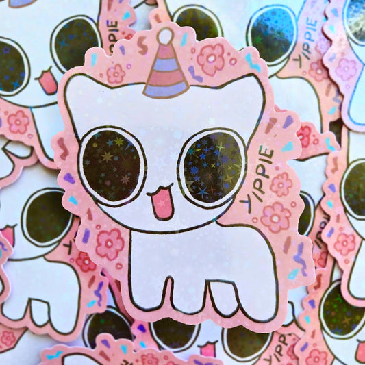 Yippie ADHD Creature - Holo Vinyl Sticker