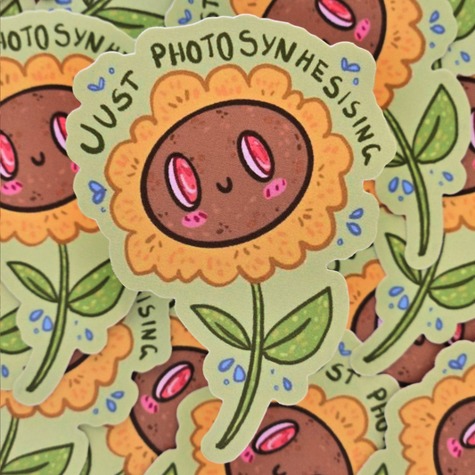 Cutie Sunflower - Vinyl Sticker